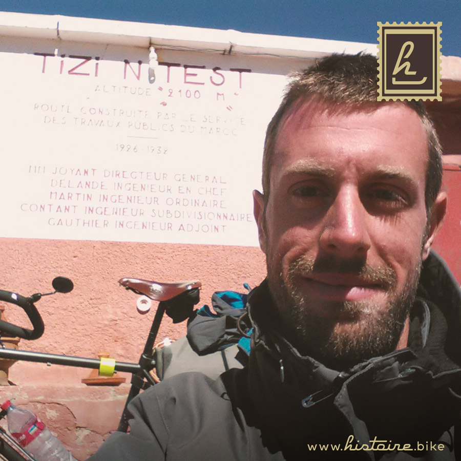 F 283 Histoire Velo De Voyage A MARQUE Col Du TizinTest Maroc